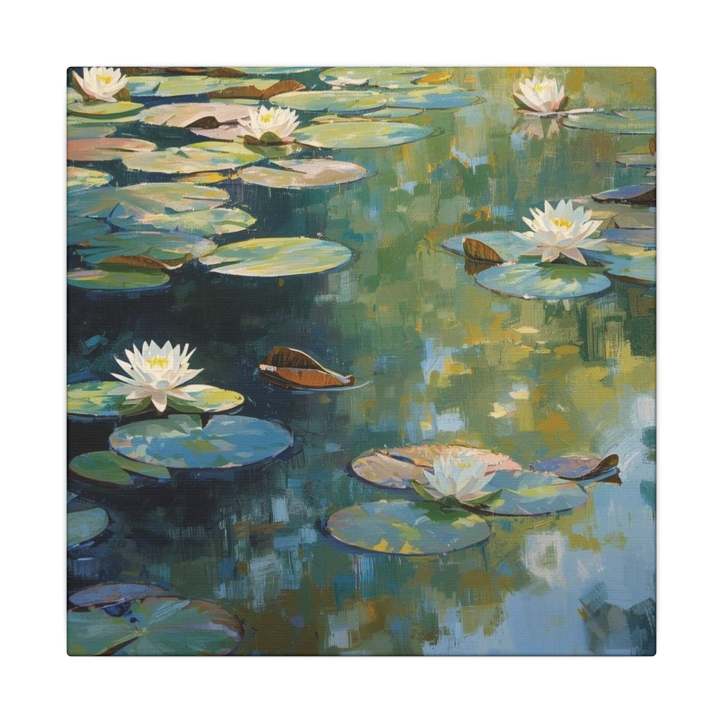 Water Lilies, Matte Canvas, Stretched, 0.75"