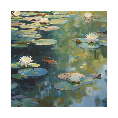 Water Lilies, Matte Canvas, Stretched, 0.75"