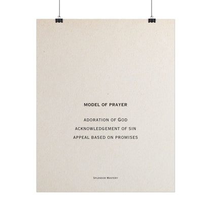 Model of Prayer Poster
