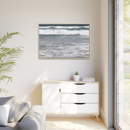 Ocean - Matte Canvas, Framed, Natural