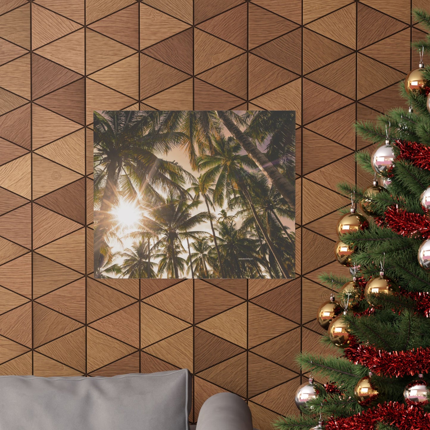 Palm Trees, Matte Horizontal Poster