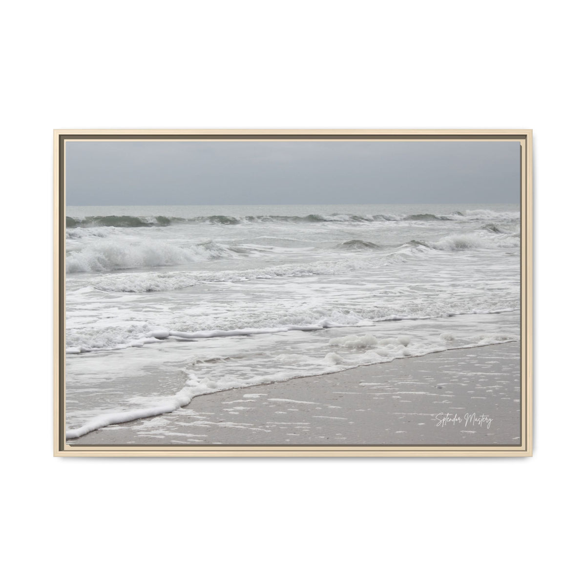 Ocean - Matte Canvas, Framed (Natural)