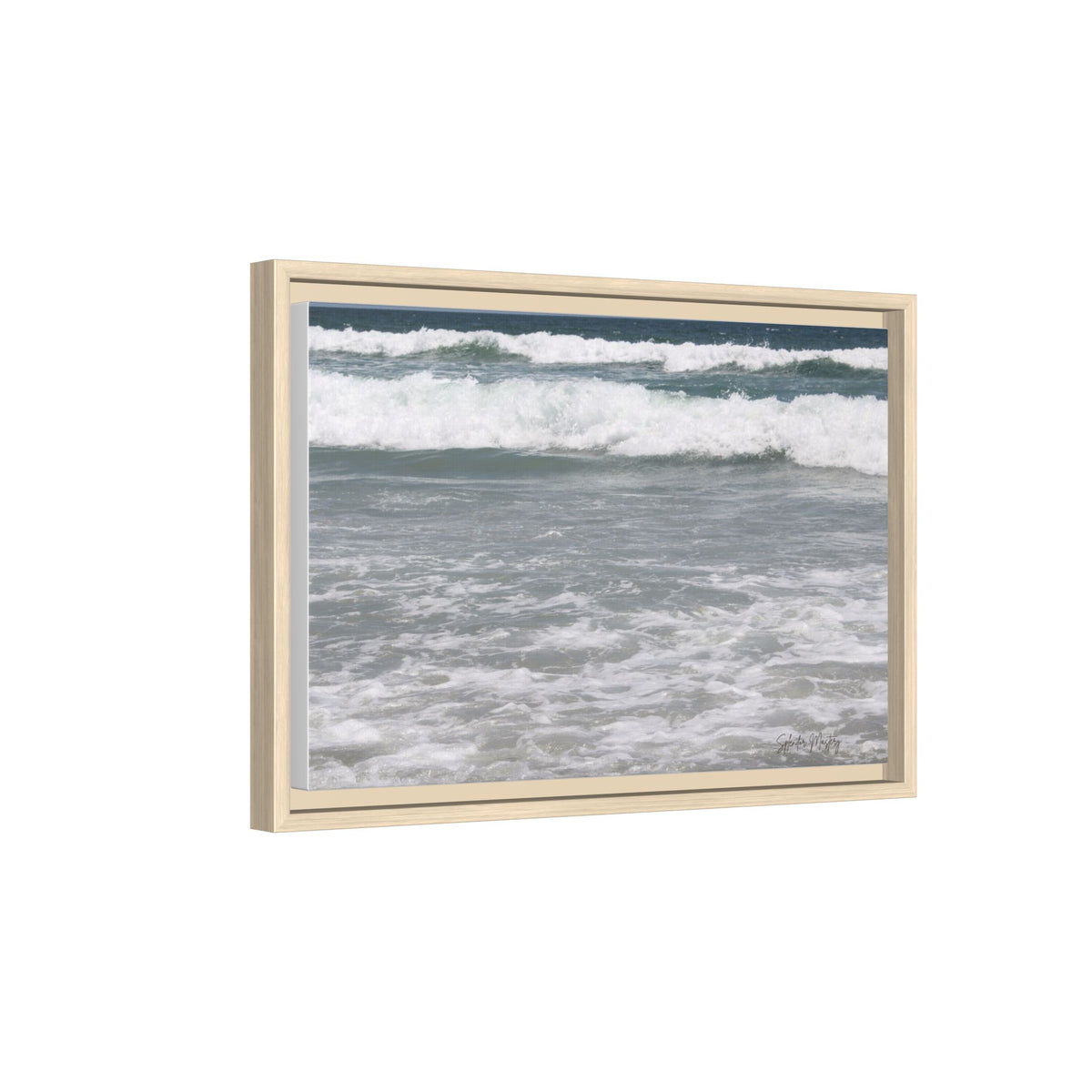 Ocean - Matte Canvas, Framed, Natural