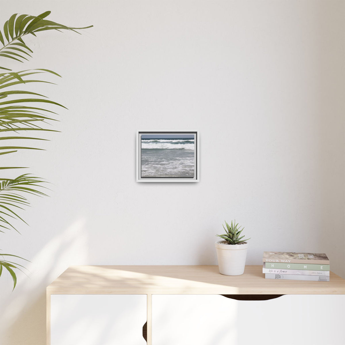 Ocean - Matte Canvas, Framed, Natural
