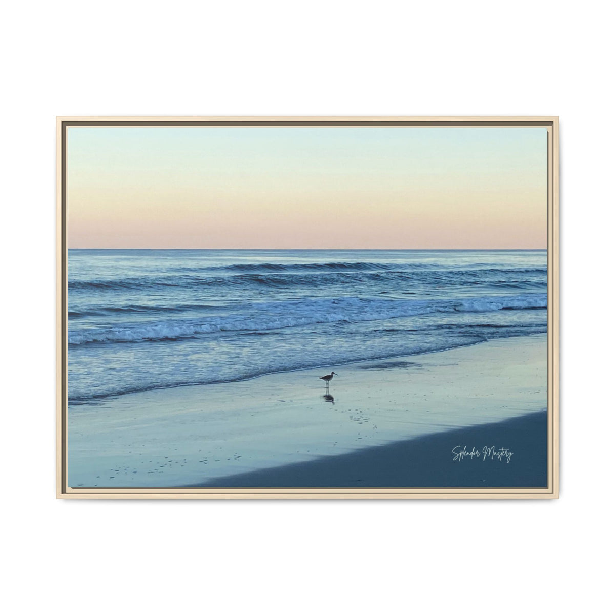 Ocean, Matte Canvas, Framed (Natural)