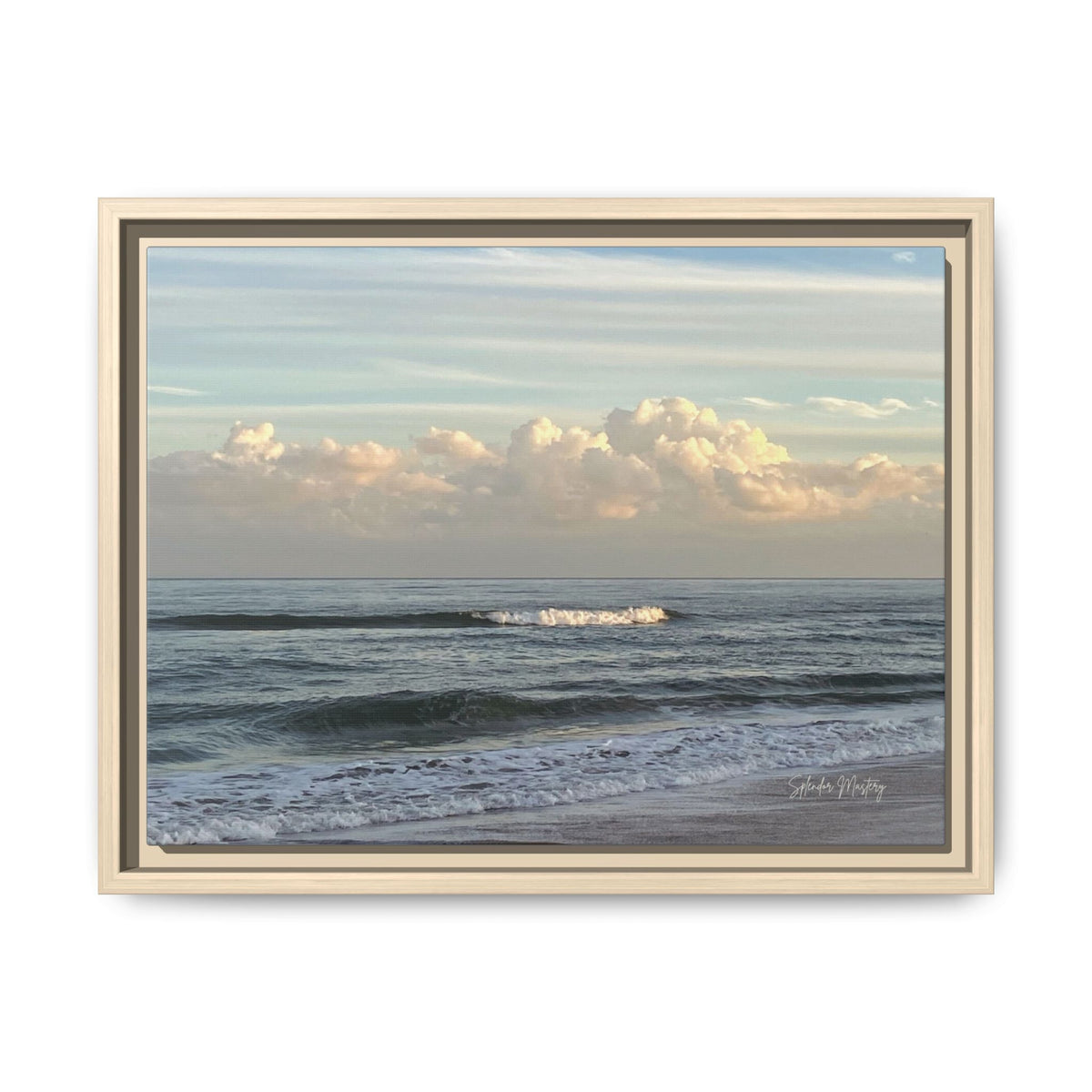 Ocean - Matte Canvas, Framed (Natural)
