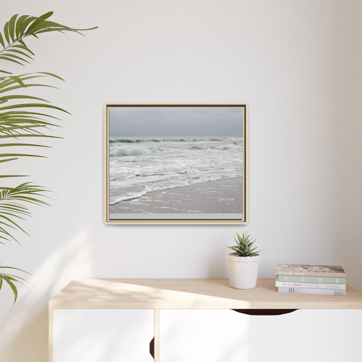 Ocean - Matte Canvas, Framed (Natural)