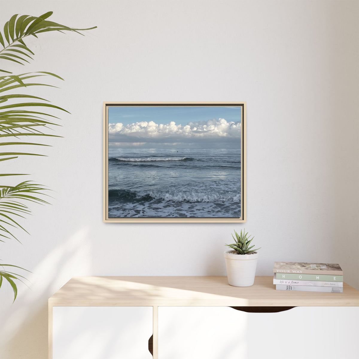 Ocean - Matte Canvas, Framed (Natural)
