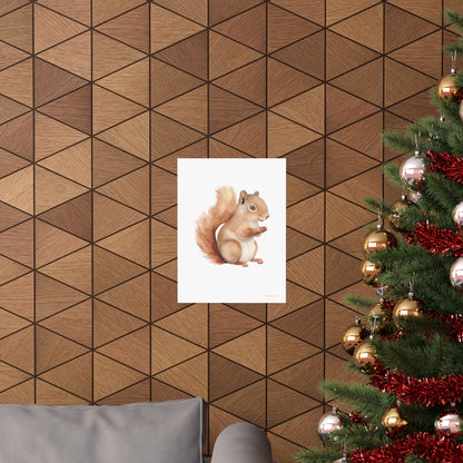 Squirrel, Matte Vertical Poster