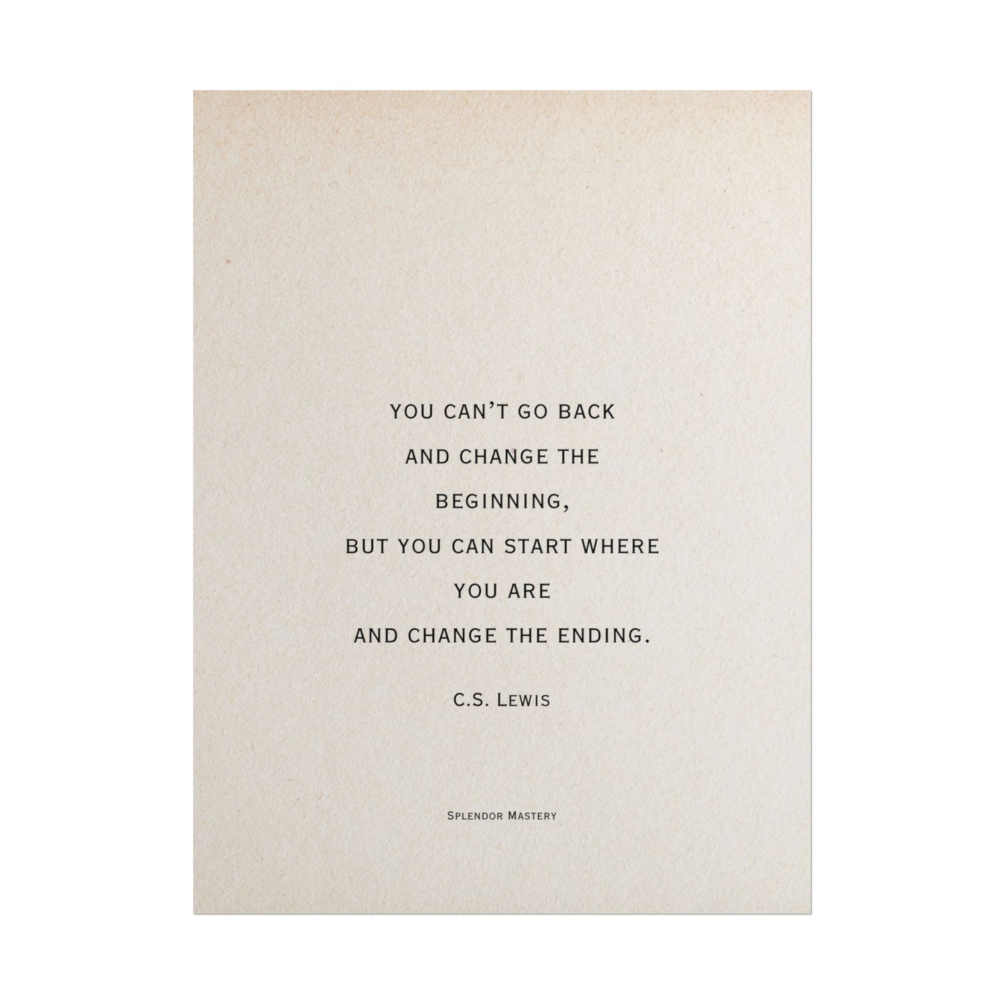 C.S. Lewis Quote, Poster
