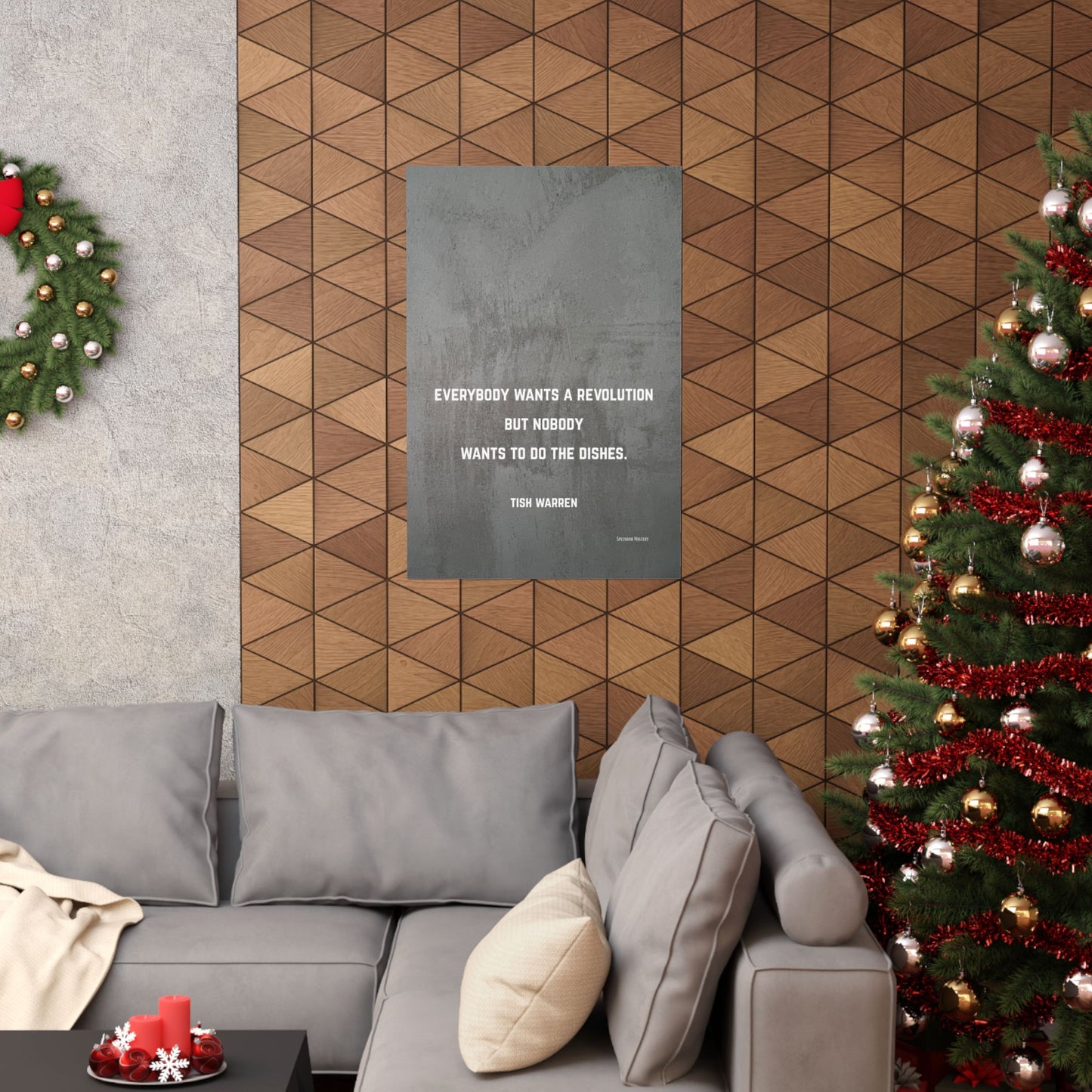 Tish Warren Quote, Inspirational Matte Vertical Poster