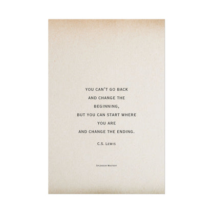 C.S. Lewis Quote, Poster