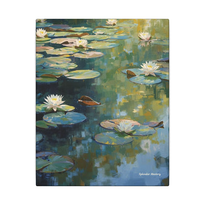 Water Lilies, Matte Canvas, Stretched, 0.75"