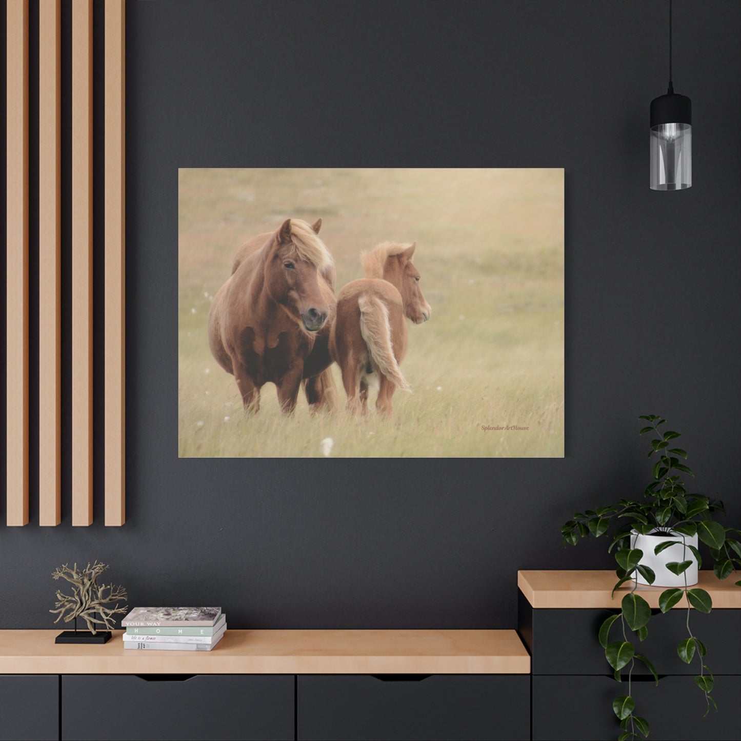 Wild Horses, Matte Canvas, Stretched, 1.25"
