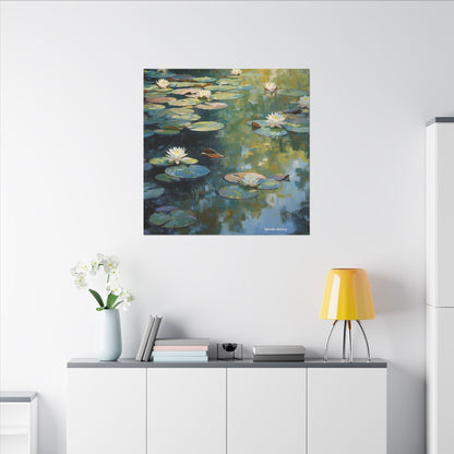 Water Lilies, Matte Canvas, Stretched, 0.75"