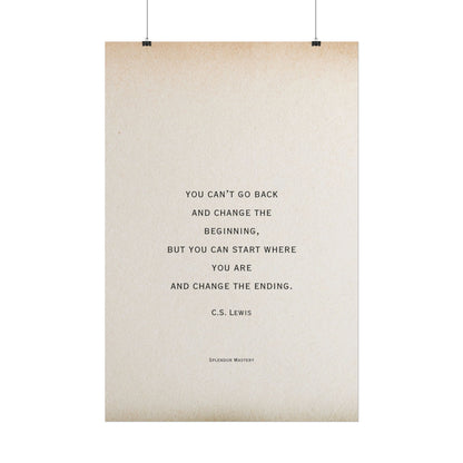 C.S. Lewis Quote, Poster