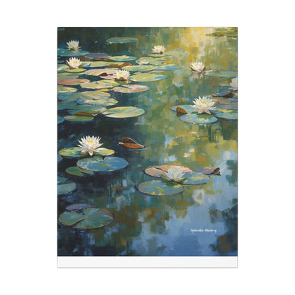 Water Lilies, Matte Canvas, Stretched, 0.75"