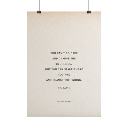 C.S. Lewis Quote, Poster