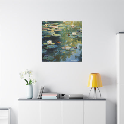 Water Lilies, Matte Canvas, Stretched, 0.75"