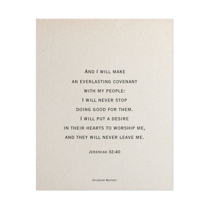 Jeremiah 32:40, Poster
