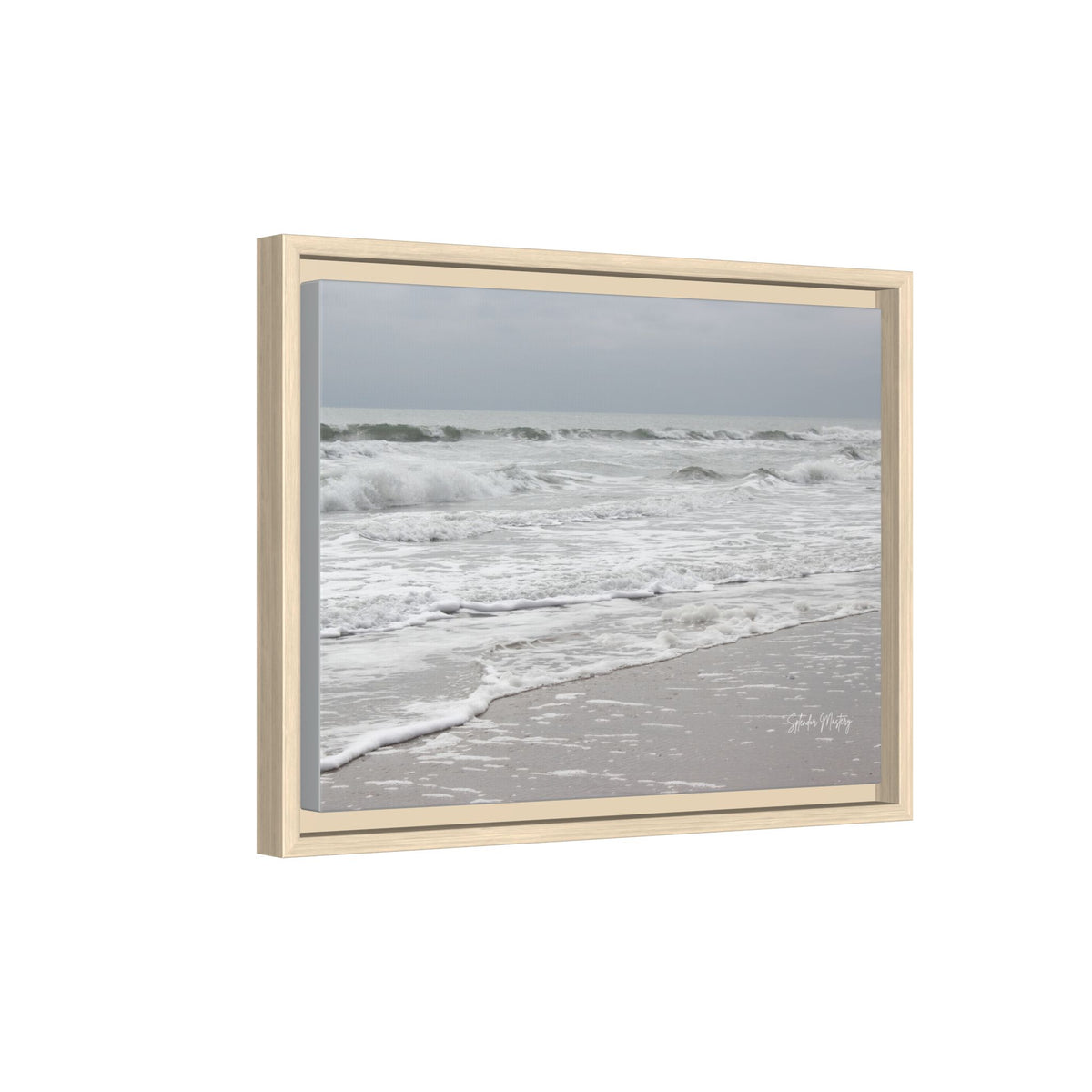 Ocean - Matte Canvas, Framed (Natural)