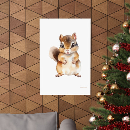 Chipmunk, Matte Vertical Poster