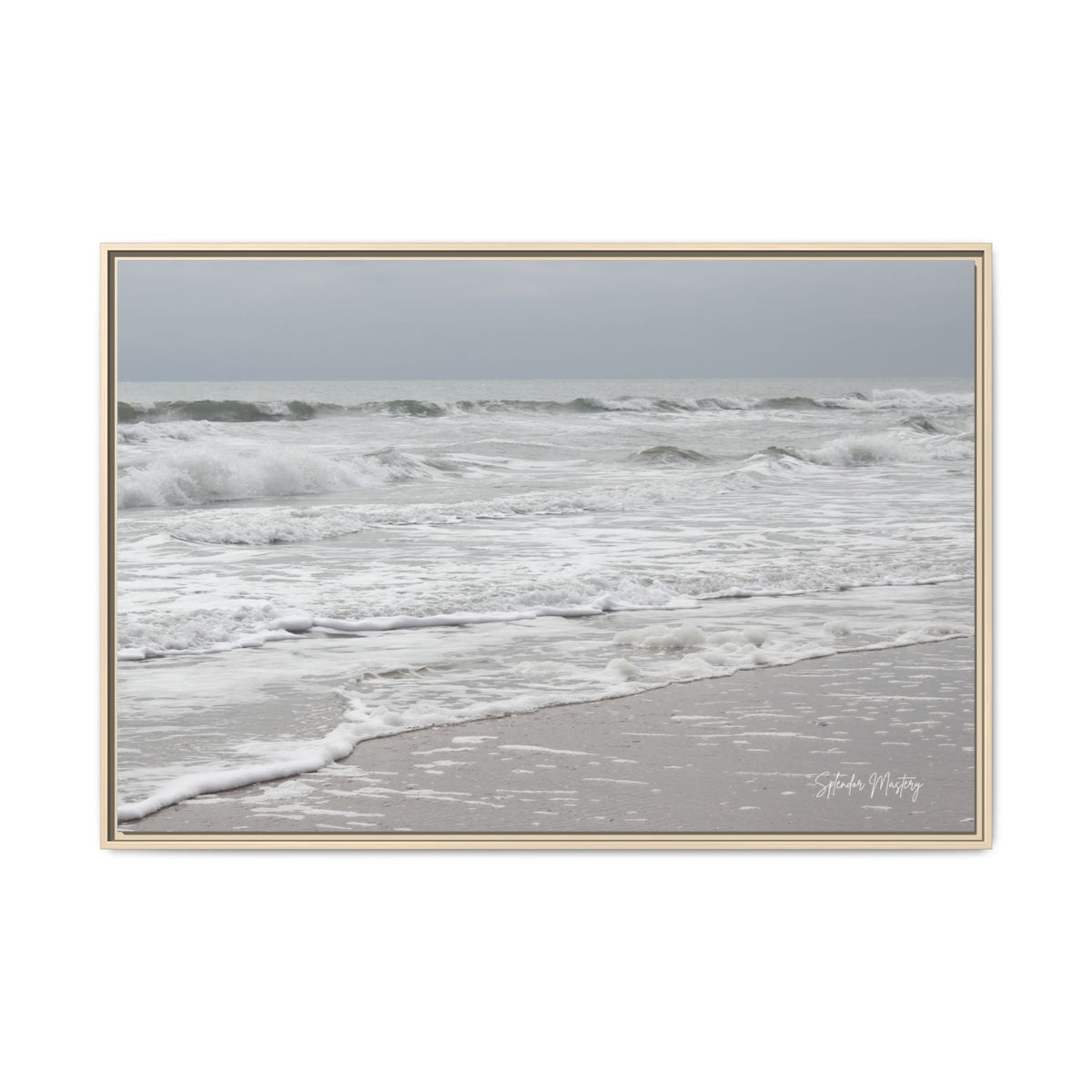 Ocean - Matte Canvas, Framed (Natural)