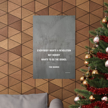 Tish Warren Quote, Inspirational Matte Vertical Poster
