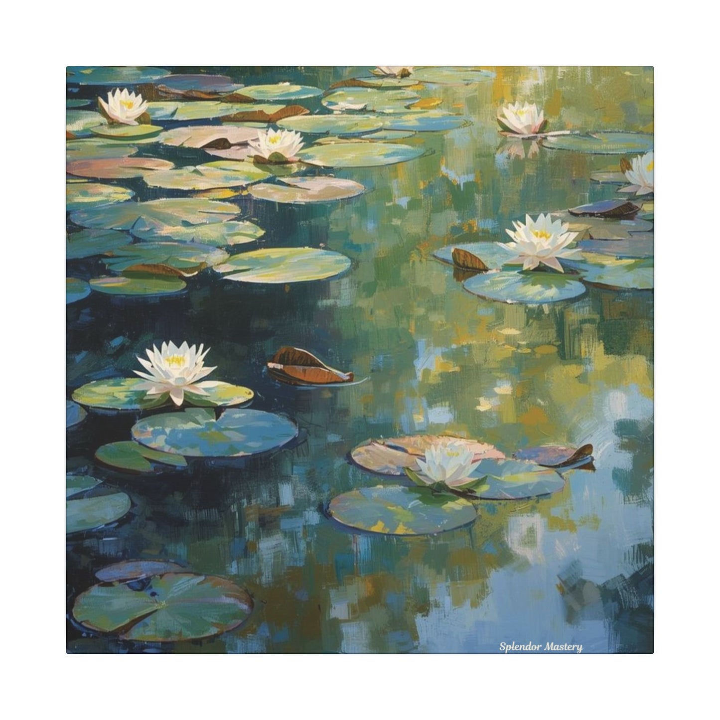 Water Lilies, Matte Canvas, Stretched, 0.75"