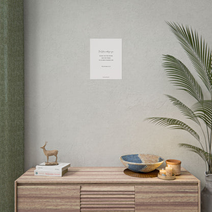 Philippians 2:13, Rolled Poster, Vertical