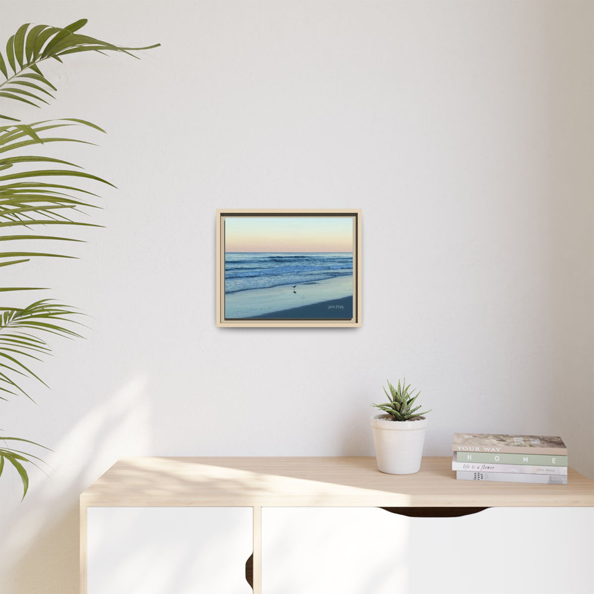 Ocean, Matte Canvas, Framed (Natural)