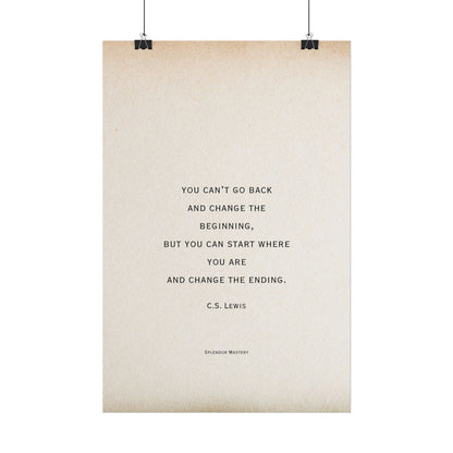 C.S. Lewis Quote, Poster