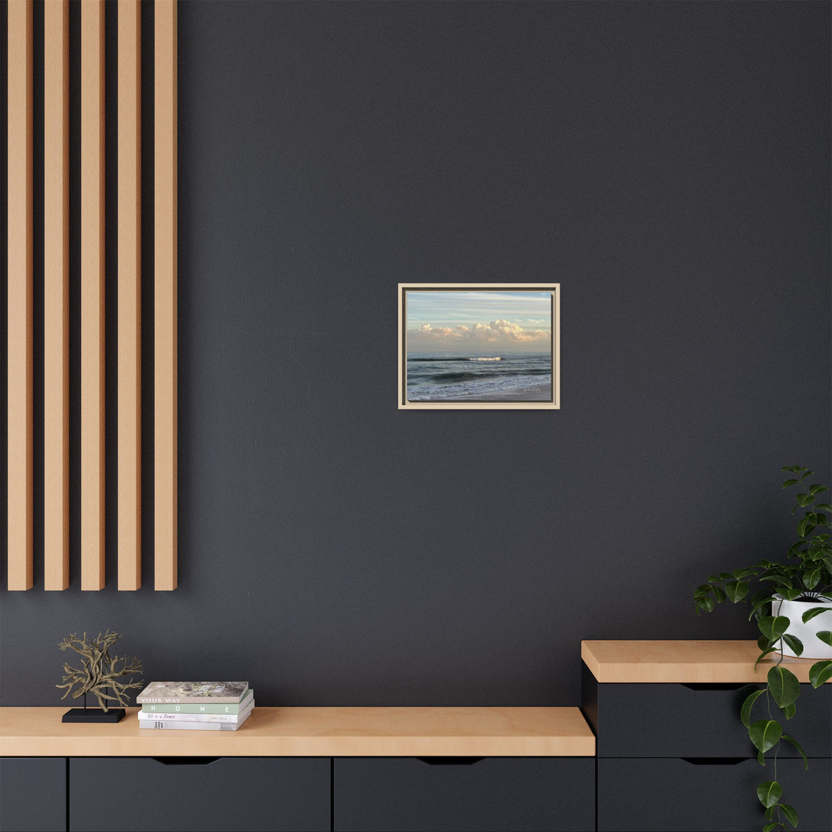 Ocean - Matte Canvas, Framed (Natural)