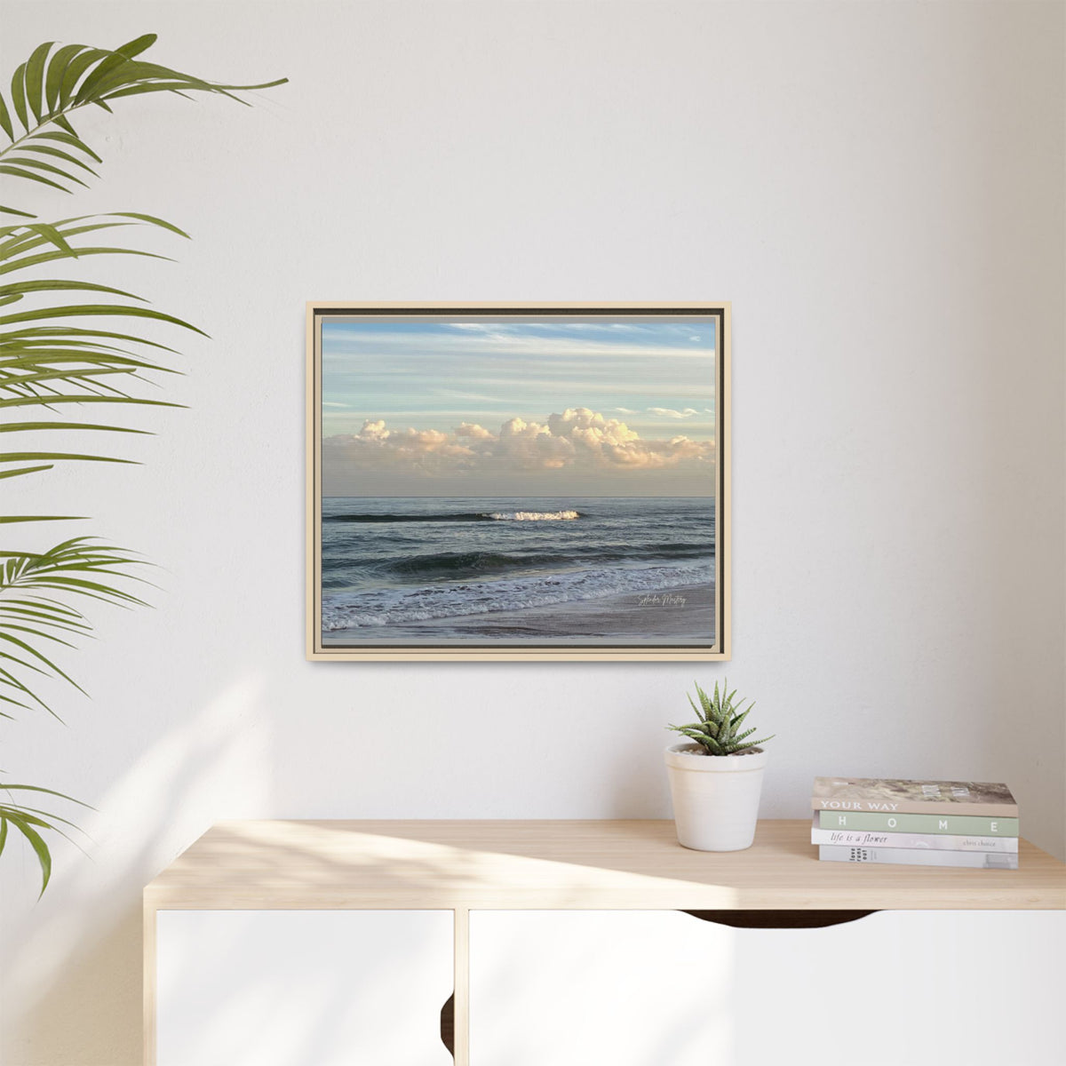 Ocean - Matte Canvas, Framed (Natural)
