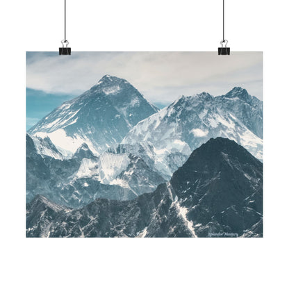 Mountain Landscape, Matte Horizontal Poster