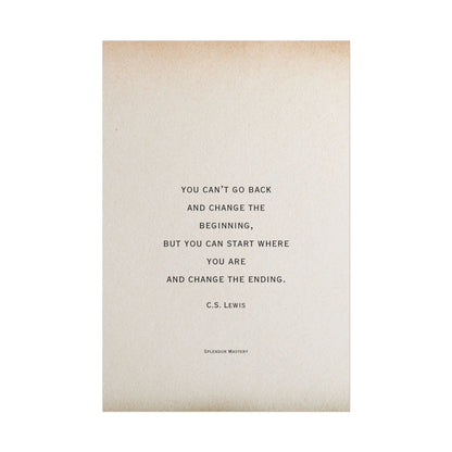 C.S. Lewis Quote, Poster