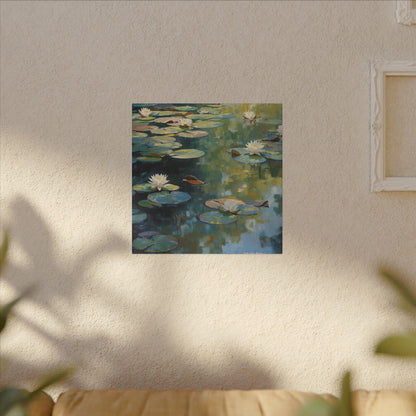 Water Lilies, Matte Canvas, Stretched, 0.75"