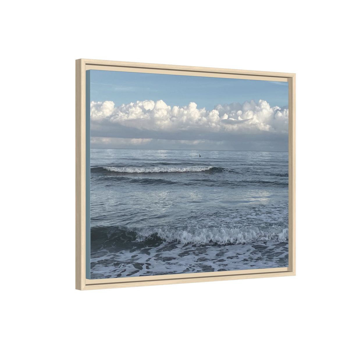 Ocean - Matte Canvas, Framed (Natural)