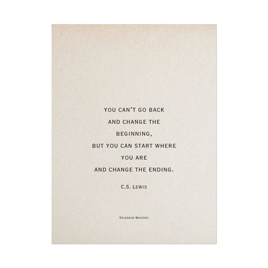 C.S. Lewis Quote, Poster