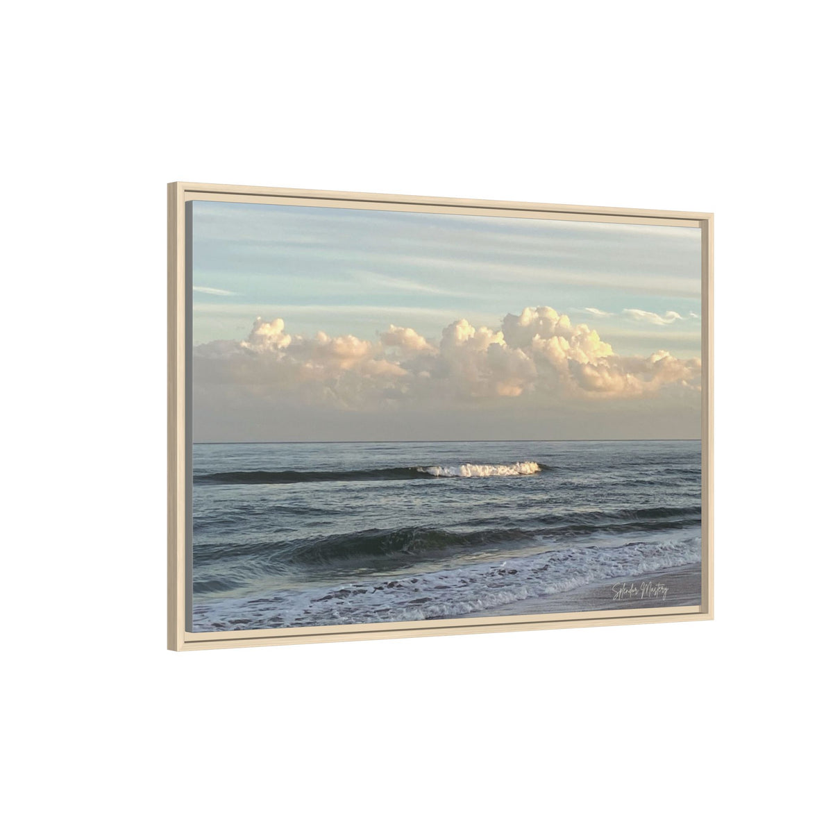 Ocean - Matte Canvas, Framed (Natural)