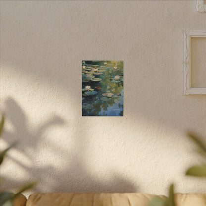 Water Lilies, Matte Canvas, Stretched, 0.75"