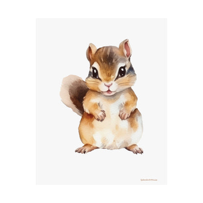 Chipmunk, Matte Vertical Poster