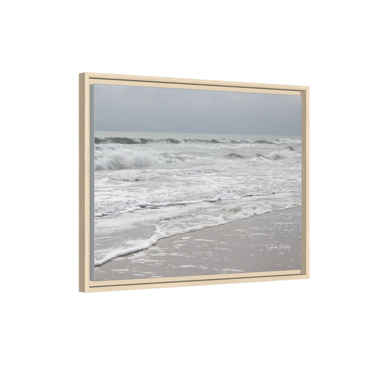 Ocean - Matte Canvas, Framed (Natural)