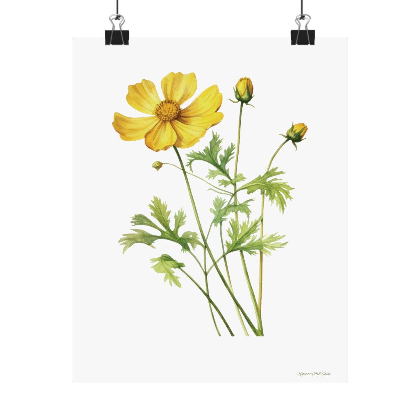 Floral, Matte Vertical Poster
