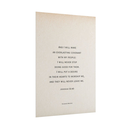 Jeremiah 32:40, Poster