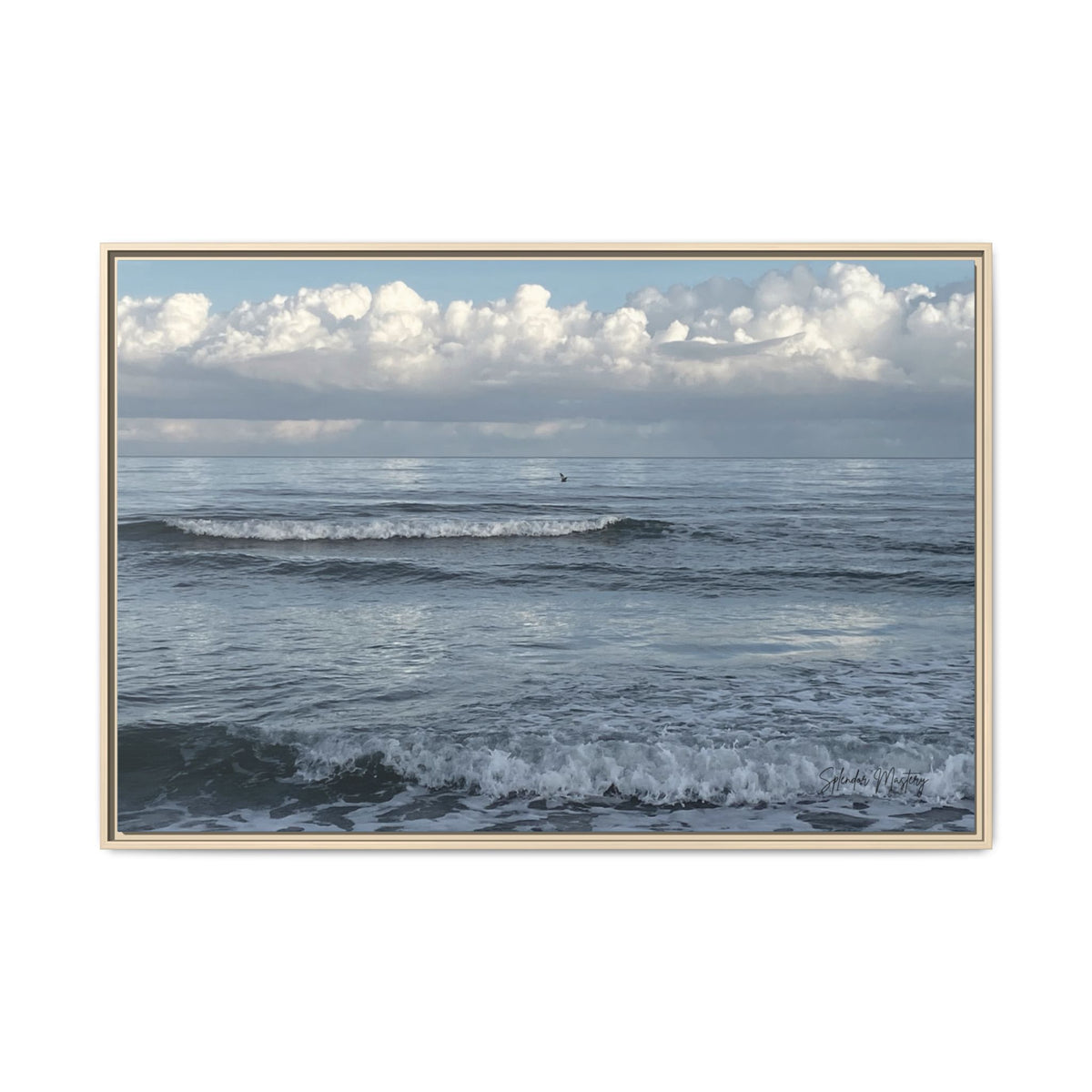 Ocean - Matte Canvas, Framed (Natural)