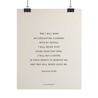 Jeremiah 32:40, Poster