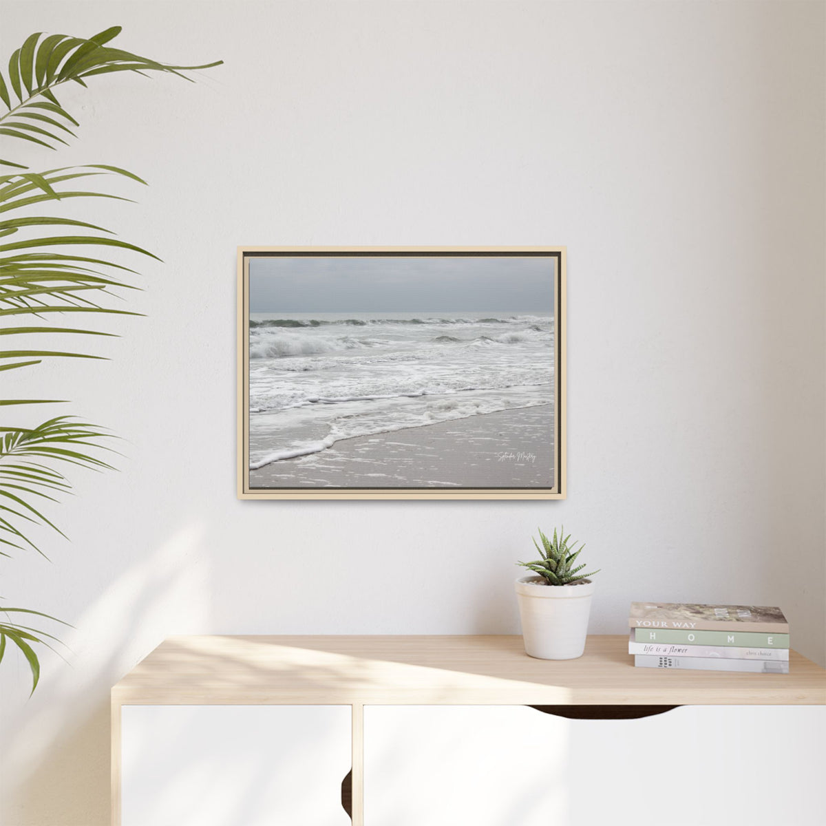 Ocean - Matte Canvas, Framed (Natural)