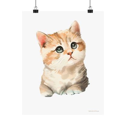 Kitten, Matte Vertical Poster