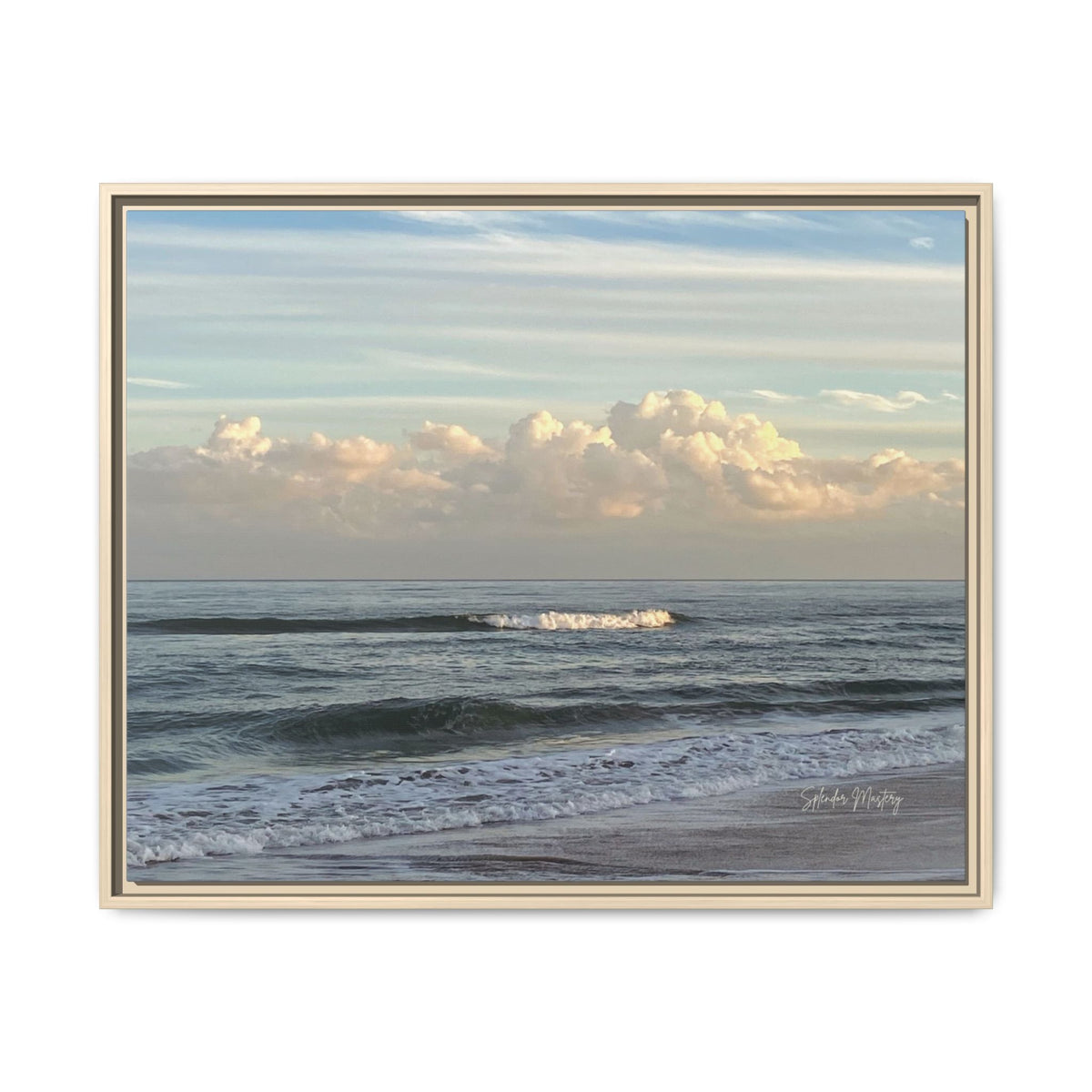 Ocean - Matte Canvas, Framed (Natural)